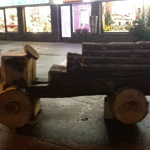 Tractor - Made from Logs