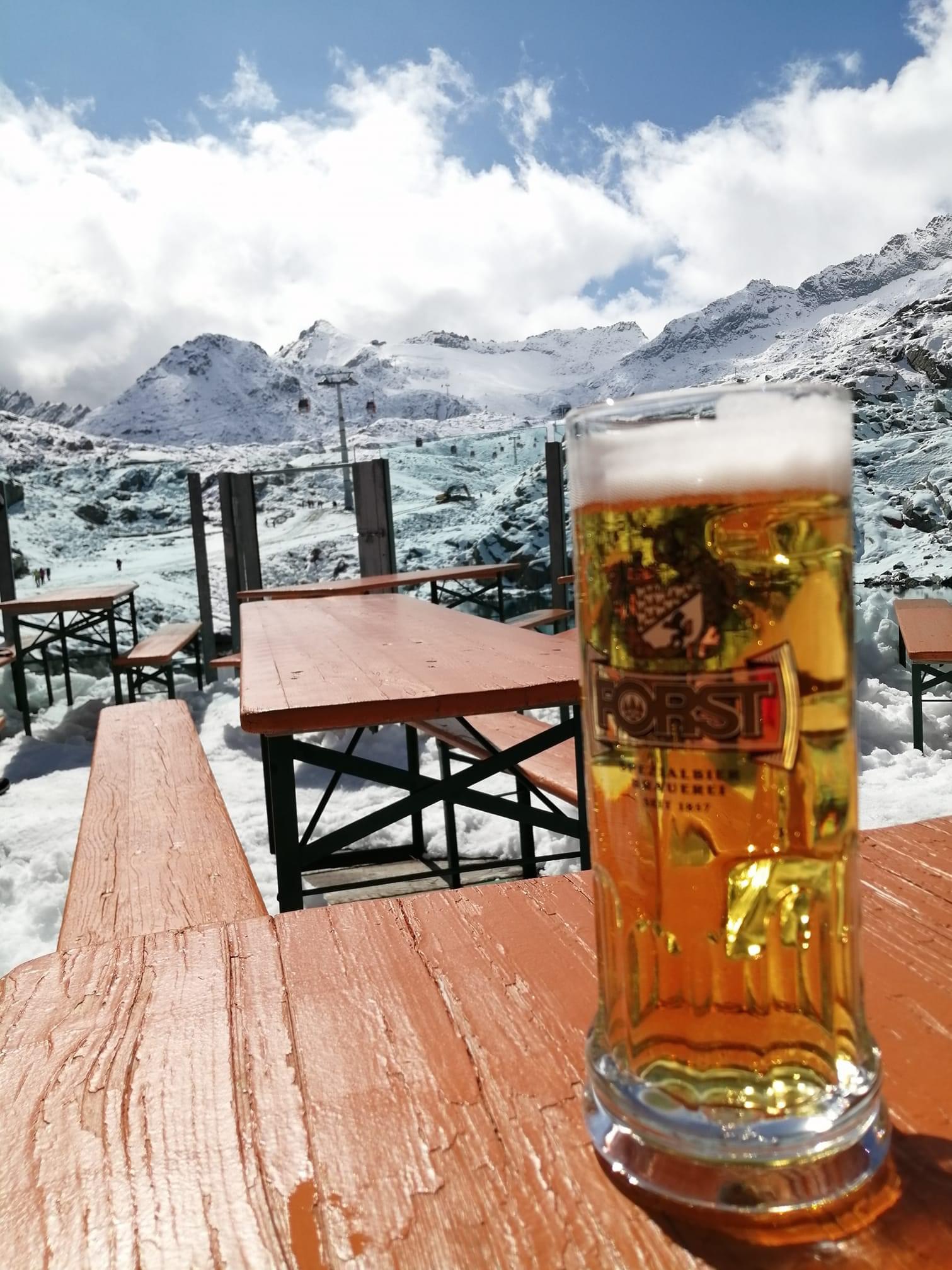 Beer at passo del tonale